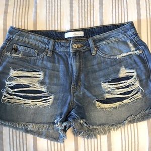 Kancan Size 13 (30) Jean Shorts, Distressed Details, Like New Condition!